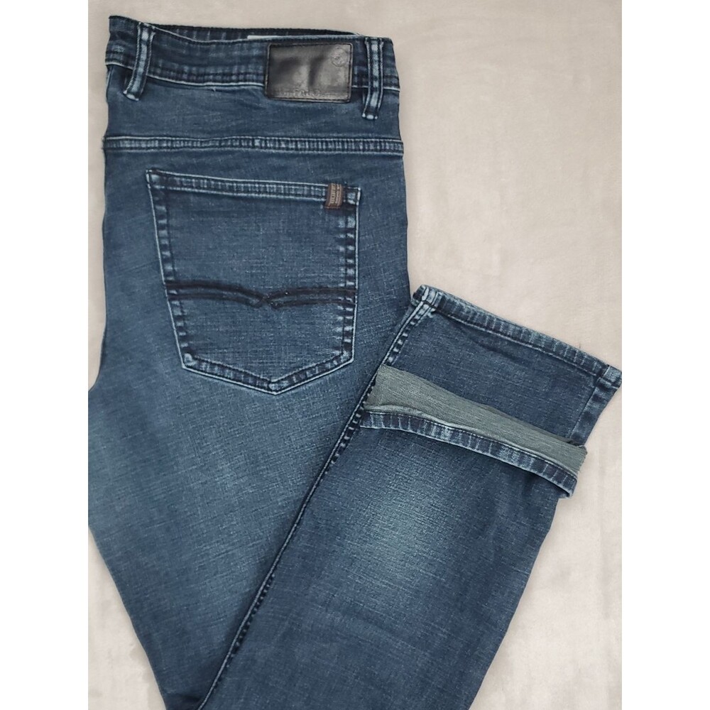 Buffalo David Bitton | Men's 38x32 | Jackson Straight | Dark Wash Stretch Jeans